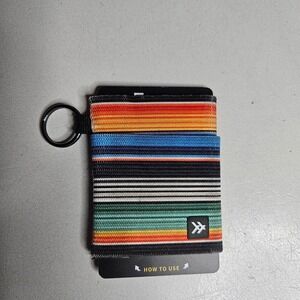 Thread Wallets Baja Elastic Card Holder Slim Minimalist Wallet Key Ring New